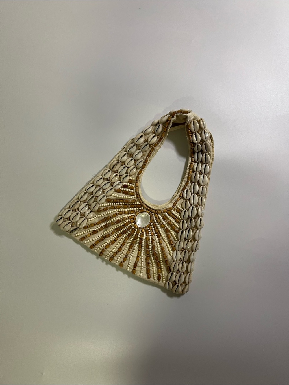y2k aldo shell beaded handbag